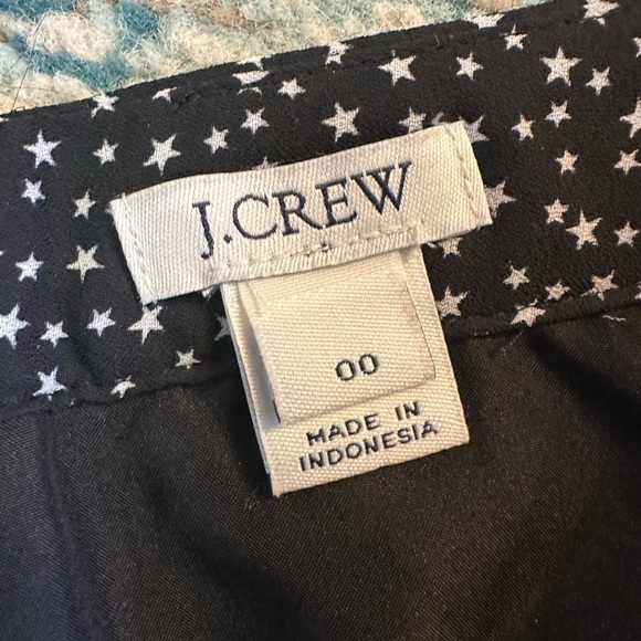 J. Crew Printed Star Black & White Ruffled Mini Skirt - Picture 6 of 10